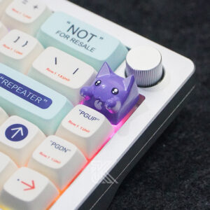 Purple Cat Keycap 1