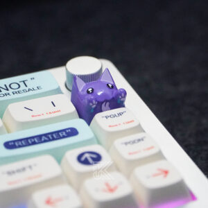 Purple Cat Keycap 2