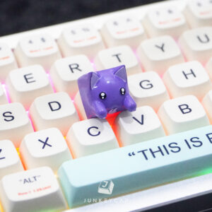 Purple Cat Keycap 3